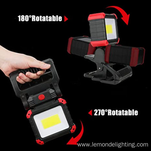 Mini Portable Rotatable Usb Rechargeable COB Work Light